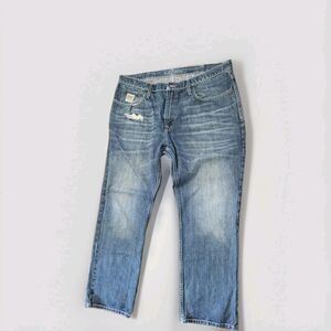 CINCH White Label Jeans Men 40x32 Distressed Relaxed Straight Denim MB92834019